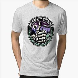 Mr. Ballen Podcast - Merch Store - John Ballen, Gift Shirt, Mug, Hat, Pin, Sticker, Bell's Tri-blend T-Shirt