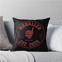 Mr Ballen's Dark Mysterious Throw Pillow Est 2020