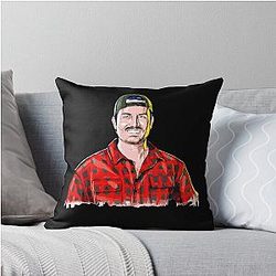 Mr. Ballen Dark Throw Pillow