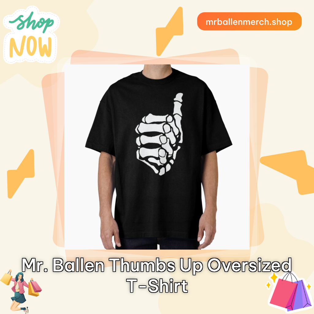 Mr. Ballen thumbs up oversized T-shirt