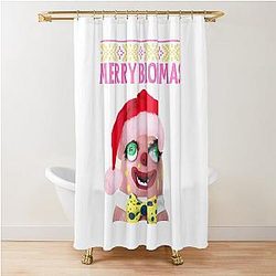 Mr Blobby Xmas Shower Curtain
