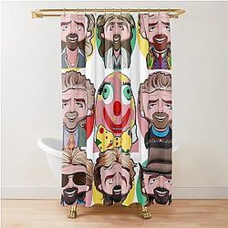Noel Mr Blobby Shower Curtain