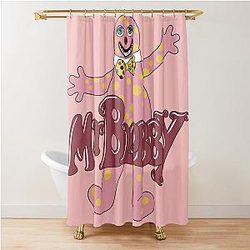 Mr Blobby 90s Shower Curtain