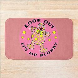 Mr Blobby Husband Wife Boss t shirt Bath Mat