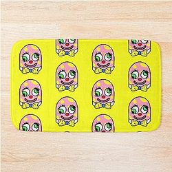 Mr Blobby 90s Nostalgia Pink Yellow Bath Mat