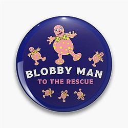 Mr Blobby Husband Wife Boss t shirt Pin