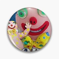 mr blobby vintage pin