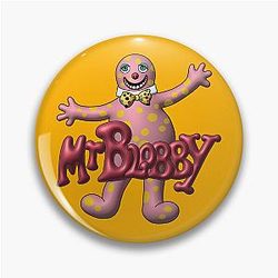 Mr Blobby Retro Pin