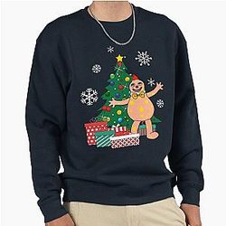 Mr Blobby Christmas Tree Pullover Sweatshirt