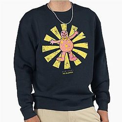 Mr Blobby Retro Japanese Pullover Sweatshirt