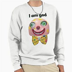 Mr. Blobby Is God Pullover Sweatshirt