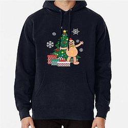 Mr. Blobby Christmas Tree Pullover Hoodie