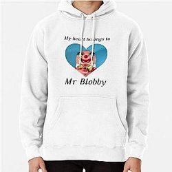 My heart belongs to Mr. Blobby Pullover Hoodie