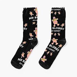 Mr Blobby DIY T Shirt Socks