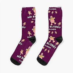 Mr Blobby Handyman T Shirt Socks