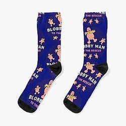 Mr Blobby T Shirt Socks