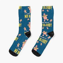 Mr Blobby Husband Wife Boss t shirt Socks