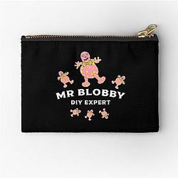 Mr Blobby DIY Handyman Expert Boss T shirt Zipper Pouch