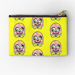 Mr Blobby 90s Nostalgia Man Pink Yellow Zipper Pouch