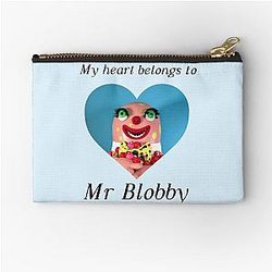 My heart belongs to Mr. Blobby Zipper Pouch