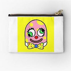 Mr Blobby 90s Yellow Zipper Pouch