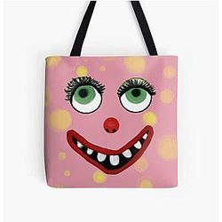 Mr Blobby All Over Print Tote Bag