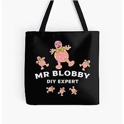 Mr. Blobby DIY - Mr. Blobby Handyman - Mr. Blobby Expert - Mr. Blobby Boss t-shirt All Over Print Tote Bag