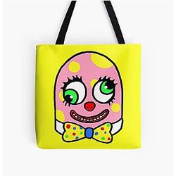 Mr Blobby Man 90s Yellow All Over Print Tote Bag