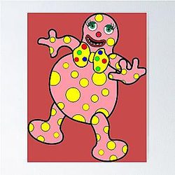 Mr Blobby Husband and Wife Boss t shirt Poster