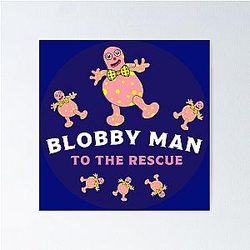 Mr Blobby - Husband - Wife - Boss t-shirt Poster