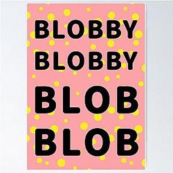 Mr Blob 90s Art Poster