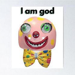 Mr Blobby Is a God Poster