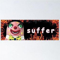 Mr Blobby Sufferer Poster