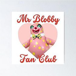Mr Blobby Fan Club Poster