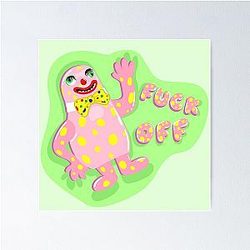 Mr Blobby - Off Poster