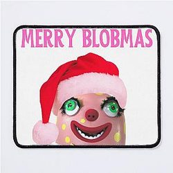 Mr Blobby Christmas Mouse Pad