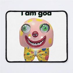 Mr Blobby is God Mouse Pad