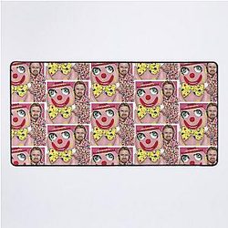 TV Celebrity Icons - Mr Blobby and Noels House Party Desk Mat