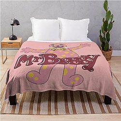 Mr Blobby 90s Throw Blanket