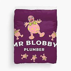 Mr Blobby Plumber
Mr Blobby Handyman
Mr Blobby Boss 
T Shirt Duvet Cover