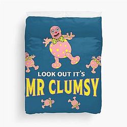 Mr Blobby Husband - Clumsy People - Mr Clumsy T Shirt Duvet Cover