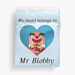 My heart belongs to Mr Blobby Duvet Cover