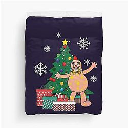 Mr Blobby Christmas Tree Duvet Cover