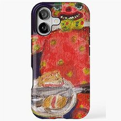 Tea Party with Mr Blobby iPhone Case