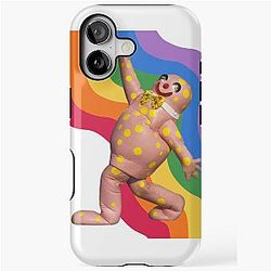 Mr Blobby Rainbow iPhone Case