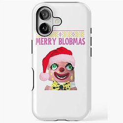 Mr Blobby Christmas iPhone Tough Case