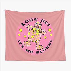 Mr Blobby Husband Wife Boss T shirt Tapestry