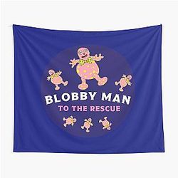 Mr Blobby Husband and Wife Boss t shirt Tapestry
