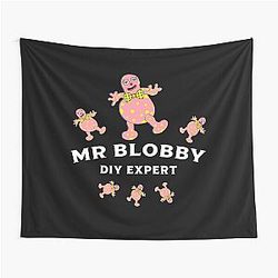 Mr Blobby DIY Tapestry