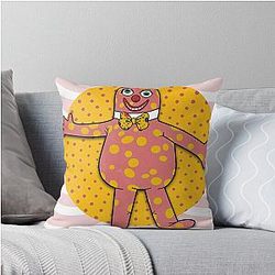 Mr. Blobby Throw Pillow